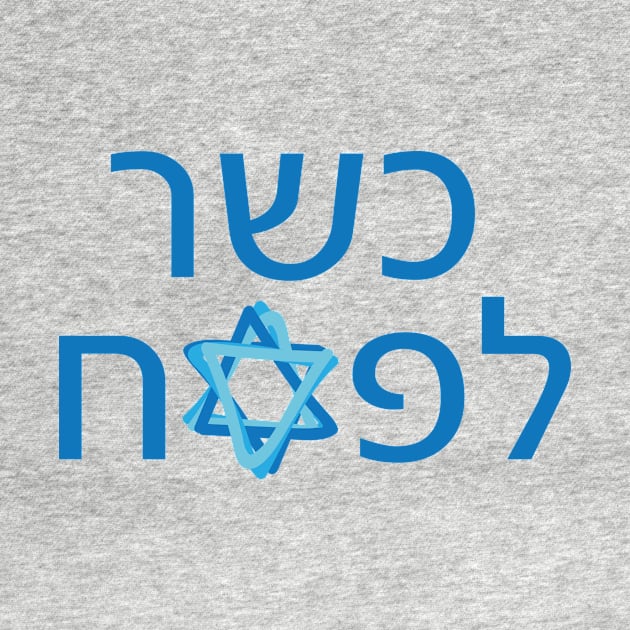 Kosher for Passover Hebrew Design for Jewish holiday Pesach Star of David by sigdesign